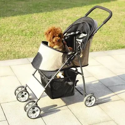 Poussette pour Chien - PetStroller™ - Beige - Nature chien