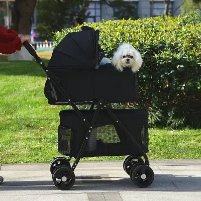 Poussette pour Chien - PetStroller™ - Noir - Nature chien