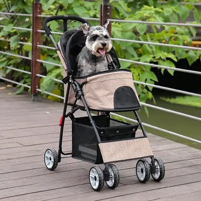 Poussette pour Chien - PetStroller™ - Beige - Nature chien