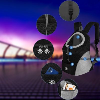 Sac de Transport pour Chien - PetDogCarrier™ - Noir - Nature chien