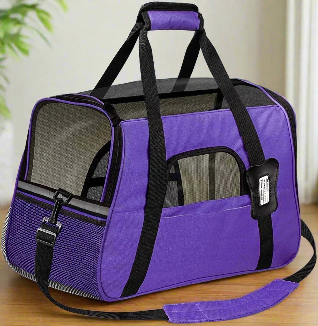 Sac de Transport pour Chien - DogCarrierBag™ - Violet - Nature chien