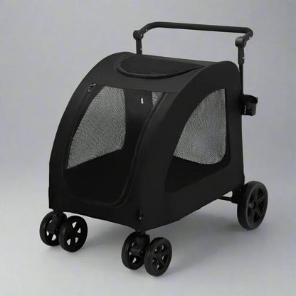 Poussette pour Chien - StrollyPet™ - Noir - Nature chien