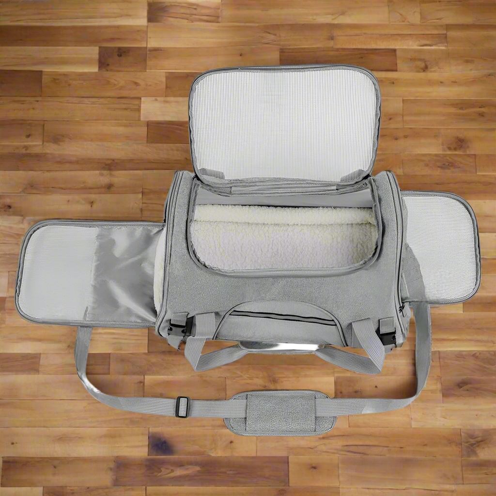 Sac de Transport pour Chien - DogCarrierBag™ - Gris - Nature chien